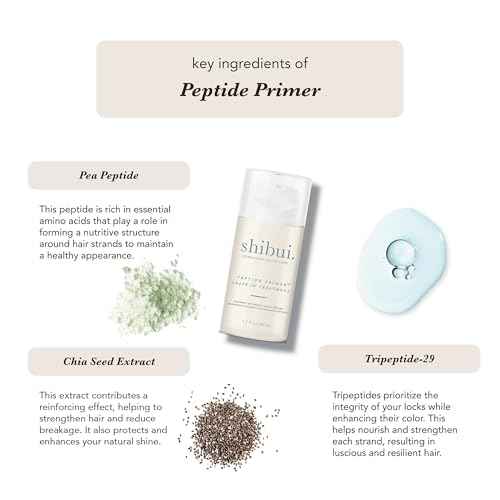 Shibui Peptide Primer Leave-In, Fortifies & Enhances Shine, for Chemically- and Color-Treated Hair, 1.7 Fl Oz
