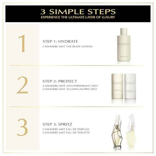 Donna Karan Cashmere Mist Purse Spray Trio Set For Women - 2 x Eau de Parfum 0.34 Fl. Oz. & 1 x Eau de Toilette 0.34 Fl. Oz.