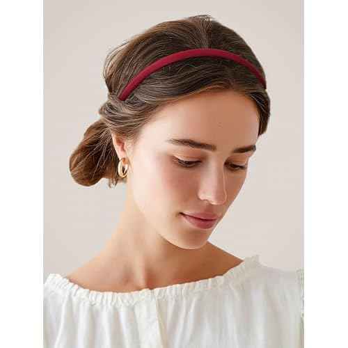Sunolga 7 Pack Black Headbands for Women Girls Non Slip Padded Hairbands Head bands Wide Headbands Trendy Hair Accessories