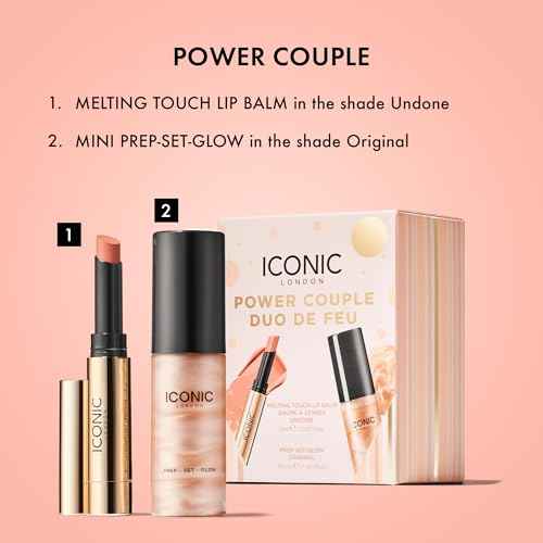 ICONIC LONDON Makeup Set for Natural Glow and Radiant Highlight, Perfect for Stocking Stuffers, Travel-Friendly, Cruelty-Free, Vegan Makeup