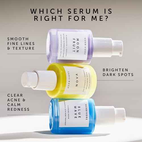 HERBIVORE Bakuchiol Retinol Alternative - Bakuchiol + Peptides, Smooths Skin, Reduces Fine Lines, Wrinkles & Puffiness, Plant-based, Vegan, Cruelty-free