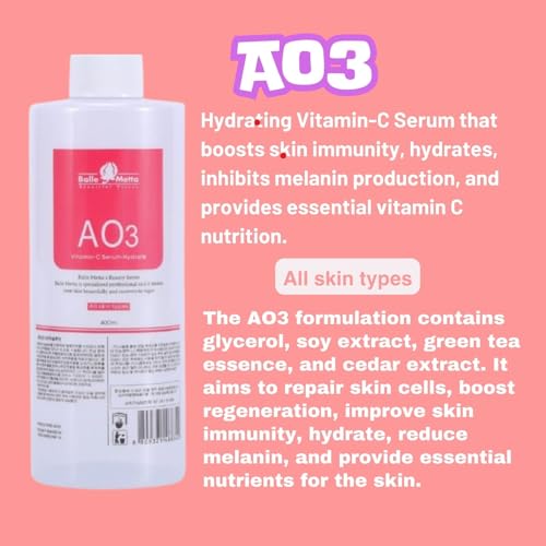 Professional Hydro Peeling Solution for Hydrodermabrasion Machines ? Bubble Solution for All Skin Types (AS1, SA2, AO3) ? Deep Cleansing, Hydration, and Anti-Aging