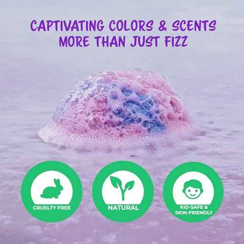 Superhero Bath Bombs - Organic, Kid-Safe Fun with Surprise Inside | Vibrant Colors, Amazing Scents | Mess-Free Bath Time Joy | Great Gift for Young Heroes
