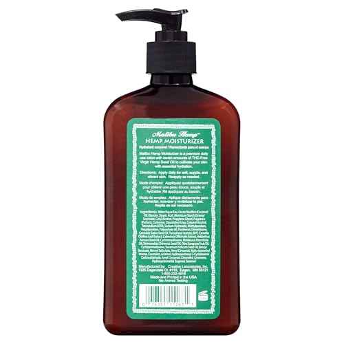 Malibu Tan Body Lotion for Dry Skin HEMP Moisturizer, 18 fl oz - NEW