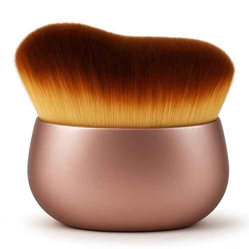 Self Tanner Brush ? Extra Large Kabuki Applicator for Self Tanning, Sunless Tanning & Body Foundation | Streak-Free Arc Design for Flawless Full Coverage on Legs, Arms, Back, Chest, Face & Feet