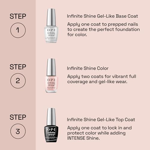 OPI Infinite Shine Long Wear Nail Polish | Opaque Bright Red Cr?me Gel Like Nail Polish | Vegan, Long Lasting, Streak Free