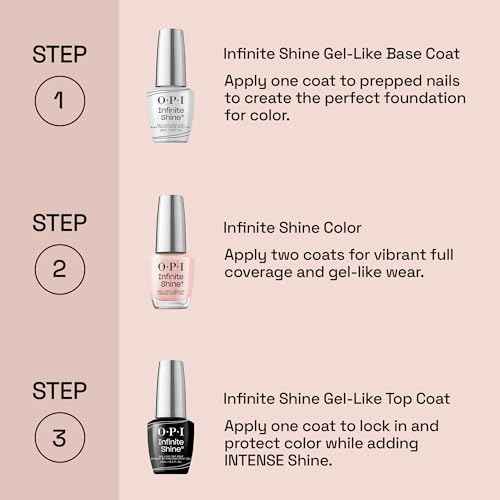 OPI Infinite Shine Never Leavin' Blue | Opaque Dark Blue Cr?me Long Wear Gel Like Nail Polish | Vegan, Long Lasting, Streak Free
