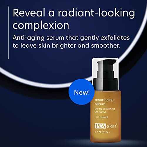 PCA SKIN Resurfacing Serum - Gentle Exfoliating Facial Corrective with Lactic & Glycolic Acid for Bright, Even Skin (1 fl oz)