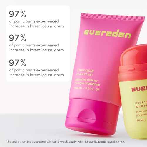 Evereden Steer Clear Balancing Jelly Cleanser: Clean & Vegan Teen Skin Care for Oily & Pimple-Prone Skin - Pre Teen Face Wash - Gently Cleanses Pores Without Drying