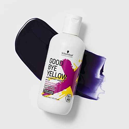 GOODBYE YELLOW Neutralizing Wash Shampoo ? Color Balancing for Brassy and Yellow Tones ? Cleansing Vegan Hair Care with Purple and Blue Pigments