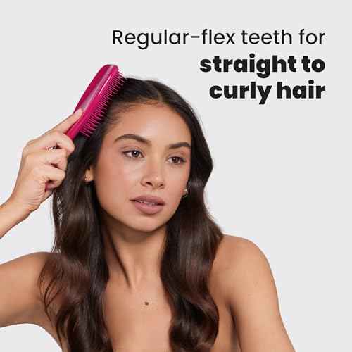 Tangle Teezer Ultimate Detangler Brush for Wet & Dry Hair, Eliminates Knots & Reduces Breakage for All Hair Types, Electric Raspberry