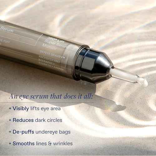 KORRES Black Pine 3D Eye-Lift Super Serum, Under Eye Serum for Dark Circles 15 Ml