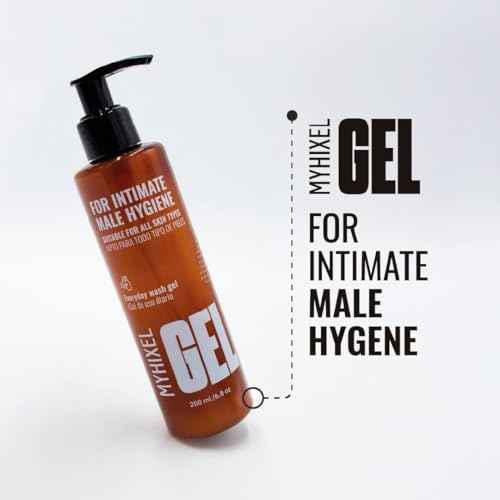 MYHIXEL Men¡¯s Intimate Wash | pH-Balanced Cleanser with Refreshing Scent | Sulfate-Free Daily Hygiene for Sensitive Skin | 6,76 oz (2 Pack)