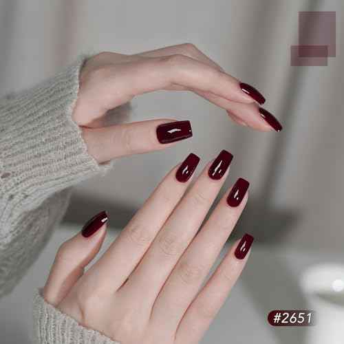 GAOY 23 Pcs Gel Nail Polish Kit, Red Glitter Colors UV Gel Nail Polish Set with Glossy & Matte Top Coat and Base Coat for Nail Art Home DIY Gel Nail Kit