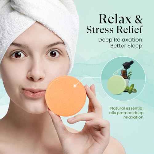 Shower Steamers Aromatherapy ? Birthday Gifts for Women Teen Girls Mom, Natural Essential Oils Bath Bombs for Relaxation Home SPA, Christmas Stocking Stuffers White Elephant Gifts for Adults