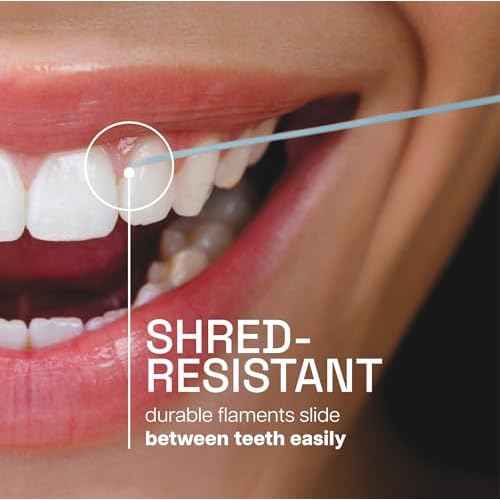 REACH¢ç ULTRACLEAN ULTRABLAST, Cool Mint Dental Floss, Plaque Remover for Teeth, Shred Resistant, Waxed, Easy on Gums & Teeth, Fresh Breath, Oral Care, PFAS Free, for Adults & Kids, 3 PK, 25 YD