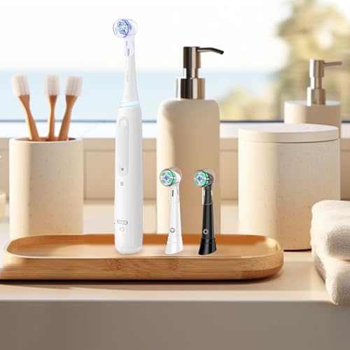 6 Pack Toothbrush Cover Compatible with Oral B Sensitive, FlossAction, Cross Action, Precision IO Replacement Heads, Toothbrush Cap for Oral B Pro 1000, Smart and IO Series Electric Toothbrush