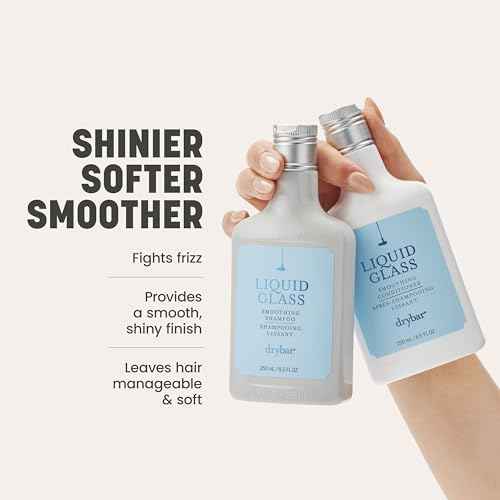 Drybar Liquid Glass Smoothing Shampoo | Cleanses Hair, Reduces Frizz, Adds Smooth & Shiny Finish, Lightweight Formula for all Hair Types, Vegan & Cruelty Free