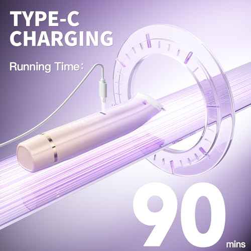 Bikini Trimmer for Women, 2 in 1 Dual Head Rechargeable Electric Shaver, Painless Pubic Hair Trimmer for Underarm Leg Arm Body Face? IPX7 Waterproof & Travel-Friendly, ElegantPurple