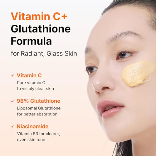 DearKlairs Freshly Juiced Vitamin Clay Mask Cleanser | Deep Pore Wash, Clear Radiant Skin, Glutathione, PHA, Niacinamide 0.67 Fl Oz