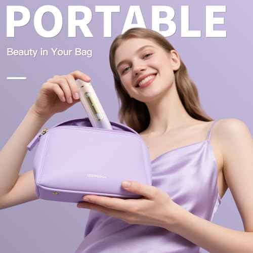 Bikini Trimmer for Women, 2 in 1 Dual Head Rechargeable Electric Shaver, Painless Pubic Hair Trimmer for Underarm Leg Arm Body Face? IPX7 Waterproof & Travel-Friendly, ElegantPurple