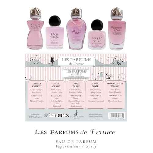 Charrier Parfums - 5 Eaux de Parfum Gift Set - 'Collection Fashion' - 49.7 ml - Made in Provence, France