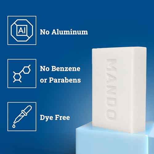 Mando 4-in-1 Acidified Cleansing Bar - 24-Hour Odor Control - Moisturizing Formula - Formulated without SLS and Parabens - Safe For Sensitive Skin - 5 ounces (Pack of 2) - Pro Sport & Mt Fuji