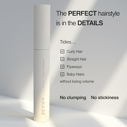 Janmuri Cara 8ml ? Baby Hair & Flyaway Hair Fixing Mascara ? Built-In Applicator ? Lightweight, Non-Sticky Essence with Coconut Oil & Royal Jelly