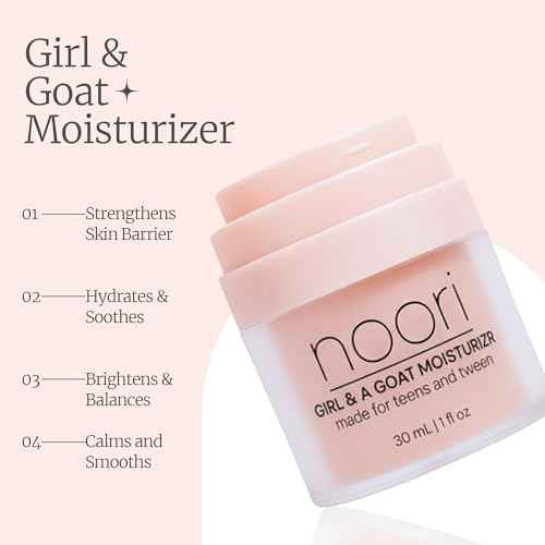 noori Skincare-Girl and a Goat Moisturizer for Teens and Tweens (ages 8+) Formulated by Pharmacist Mom