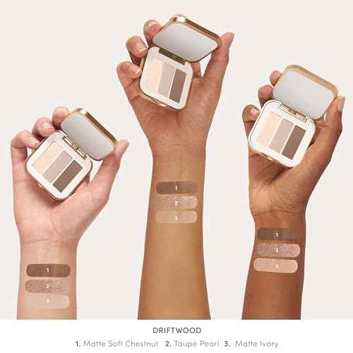 jane iredale PurePressed Eye Shadow Triple, Highly Pigmented Mineral Based Eye Color, Long Lasting & Crease Resistant Formula, Safe for Sensitive Eyes
