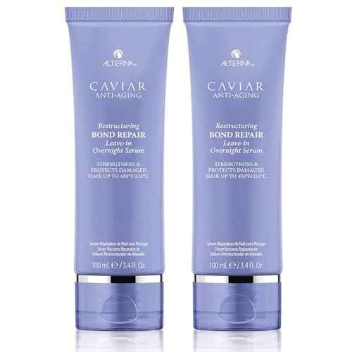 Alterna Caviar Anti-Aging Restructuring Leave-in Overnight Serum, 3.4 Fl Oz, Strengthens and Protects Damaged Hair