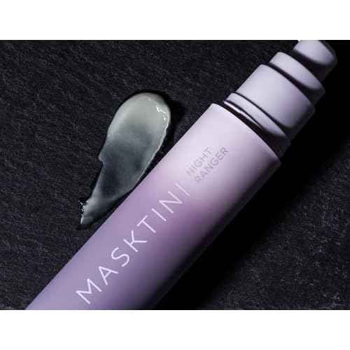 Masktini Night Ranger Overnight Renewal Mask, 1.7 oz - AHA and Vitamin C Face Mask - Exfoliating, Renewing Face Mask - For Dry, Dull Skin