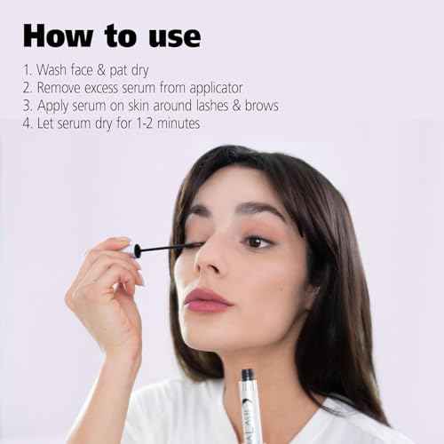 DABALASH Professional Eyelash & Eyebrow Growth Serum with Castor Oil ? Promotes the Appearance of Naturally Longer, Fuller, Thicker & Stronger Lash + Brow Hair ? 0.18 oz