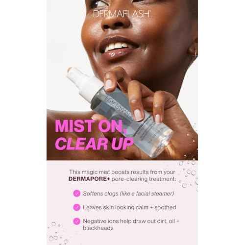 DERMAFLASH DERMAPORE+ Prep Face Mist, Mineral Facial Cleanser & Pore Minimizer for Face, 30ml