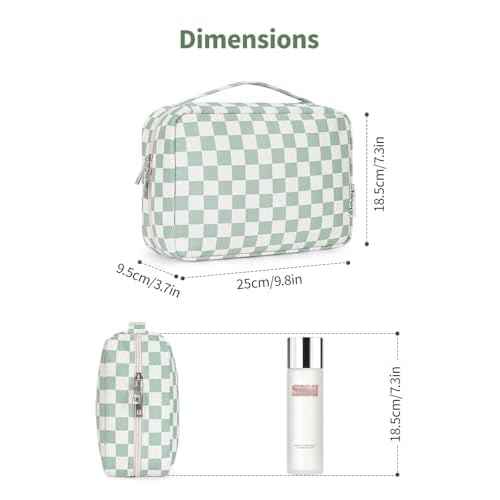 Narwey Small Hanging Travel Toiletry Bag for Women, Travel Bag for Toiletries, Makeup Bag Organizer Cosmetic Bags Make Up Bags for Girls