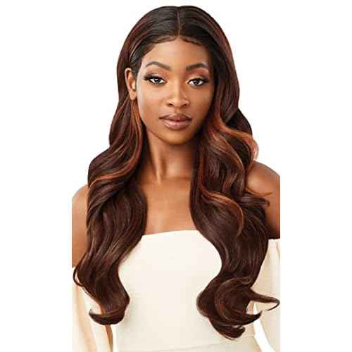 Outre melted Hairline Lace Front Wig Frontal Effect Hairline HD Transparent Lace SERAPHINE (DRFF2/CHERRD)