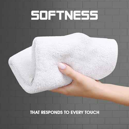Oakias 100% Cotton Wash Cloths 60 Pack White - 12 x 12 Inches Ring Spun Cotton Facial Towels - Highly Absorbent Quick Dry Spa Towels - Bulk Washcloths Ideal for Scrubbing and Cleaning
