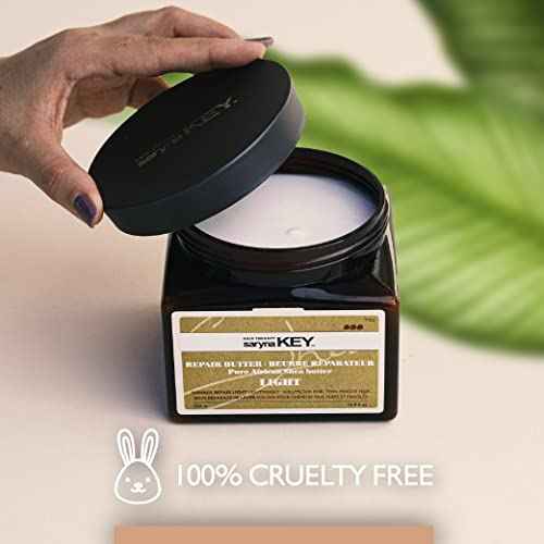 Saryna Key Light Treatment Butter Mask - African Shea Butter for Dry Hair Treatment - Rejuvenating Butter Moisturizer with Natural Keratin and Vitamins A, E, F (500ml/16.9oz)