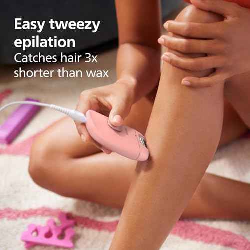 Philips Epilator Series 2000, Corded Epilator for Legs and Body, Hair Removal Device for Women, Model BRE227/00
