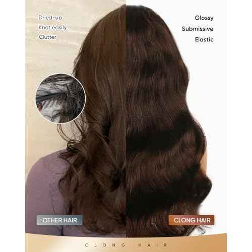 CLong Chocolate Brown Lace Front Wig Human Hair,4# Chestnut Brown Body Wave 13x4 Lace Front Wigs Human Hair Pre Plucked Wigs Human Hair for Women 22inch