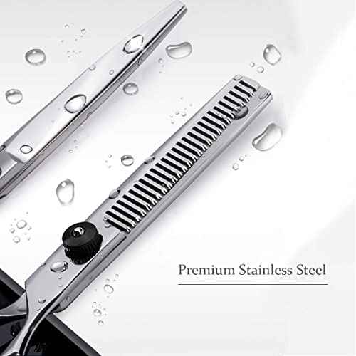 Fcysy Hair Cutting Scissors Set, Barber Scissors Thinning Shears, Professional Salon Haircutting Tools
