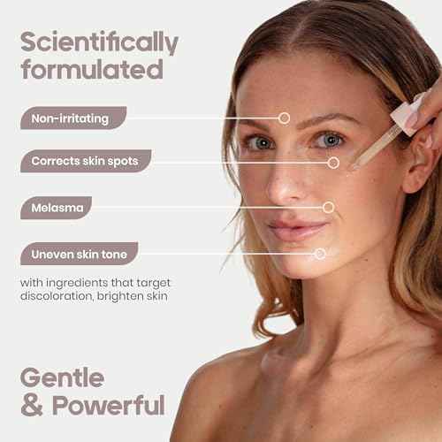 KIDO Brightening Serum - Reduces Dark Spots, Evens Skin Tone, Hydrates Deeply, Non-Irritating Formula, Kojic Acid, Alpha Arbutin, Retinol Serum for Face, Centella Asiatica, & Vitamin E