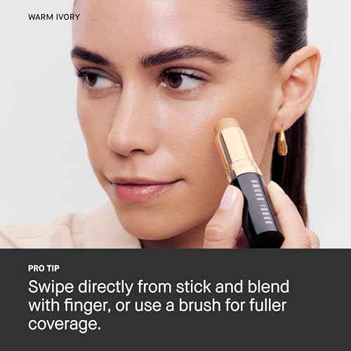 Bobbi Brown Skin Foundation Stick | Portable & Creamy with Medium-to-Full Coverage for Even-Toned Skin, 0.31 Ounce