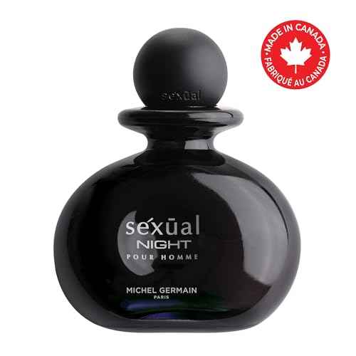 Michel Germain Sexual Noir Pour Homme Eau de Toilette Spray, Top Notes of Italian Bergamot, Crisp Grapefruit, Cardamom, Mysterious Dark Natural Oils