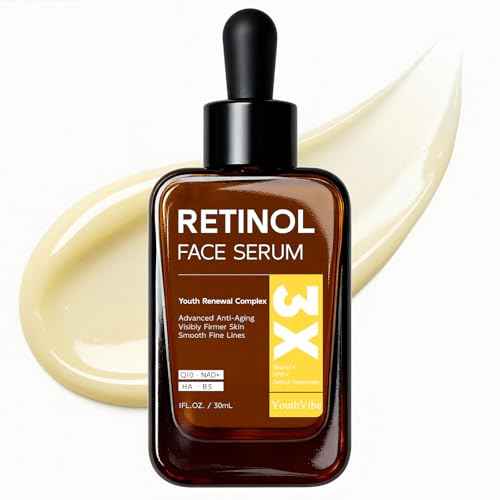 Retinol Serum for Face, Anti Aging & Anti Wrinkle B5 Resurfacing Retinol Serum with Niacinamide, Collagen & Hyaluronic Acid, Smooths Wrinkles & Fine Lines, Dark Spot Corrector, Brighten Dullness
