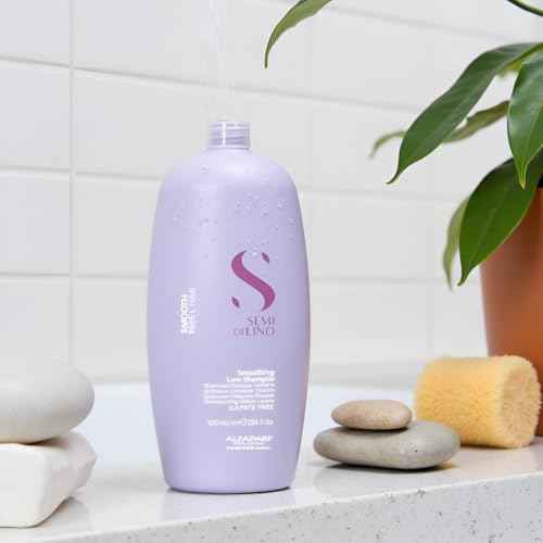 ALFAPARF MILANO Semi Di Lino Smoothing Sulfate Free Shampoo - Anti Frizz Hair Care & Cleansing Shampoo to Revitalize Dry Hair & Restore Shine