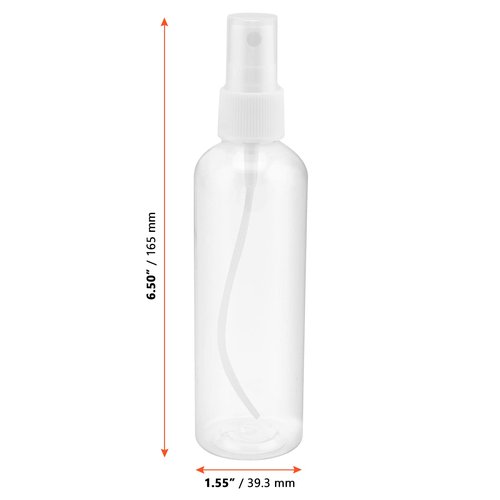 SINJEUN 30 Pack Clear Plastic Spray Bottles with Caps, 4 oz Spray Bottles Mist Sprayer, Refillable Empty Fine Mist Spray Bottle Mini Travel Size Spray Bottles, Leak Proof and BPA-Free
