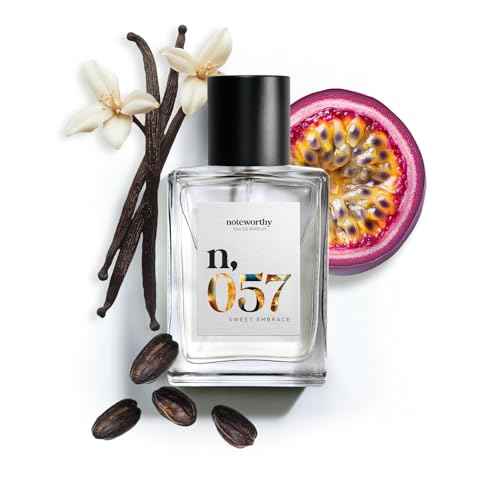Noteworthy n,057 Sweet Embrace Eau De Parfum ? Vanilla, Passionfruit, Tonka Bean | Sophisticated, Warm Fragrance for Any Occasion | Long-lasting Unisex Perfume for Women & Men (50ml)