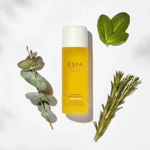 ESPA | Energising Bath & Body Oil | Magnesium & Ashwagandha | Peppermint, Eucalyptus & Rosemary | 100ml