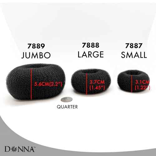 Donna Mesh Hair Donut Bun Maker, 1PC - Elegant Hair Accessories for Women, Premium Hair Accessories, Effortless Hair Bun Maker for Stylish Updos and Perfect Hair Donut Jumbo Size